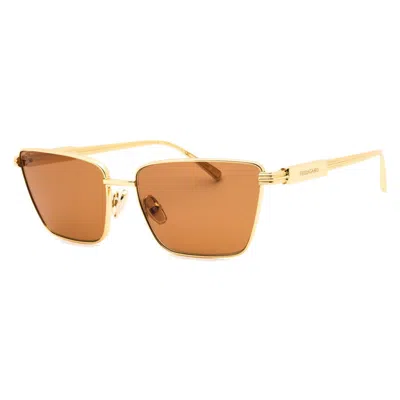 Ferragamo Sf331s Sunglasses For Women In Gold