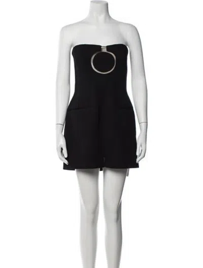 Pre-owned Ferragamo Strapless Mini Dress W/ Tags In Multicolor