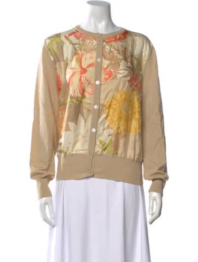 Pre-owned Ferragamo Vintage Wool Sweater In Neutrals