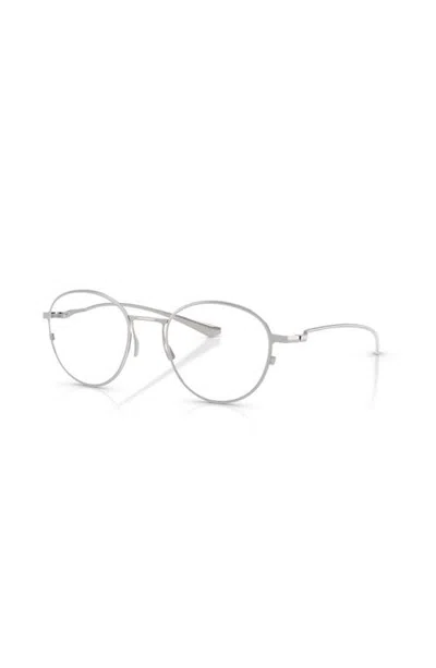 Ferrari 51mm Round Optical Glasses In Metallic