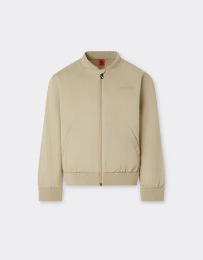 Ferrari Bomber Jacket In Cotton Gabardine