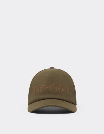 Ferrari Cotton Drill Baseball Cap With  Embroidery