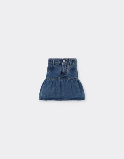 Ferrari Denim Skirt In Blue