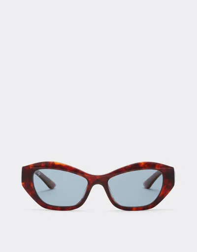 Ferrari Sunglasses In  Havana Redacetate  With Blue Polarized Lenses