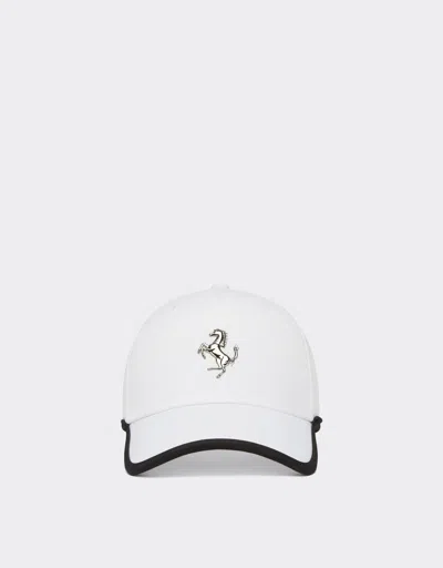 Ferrari Fully Edged Baseball Cap In White