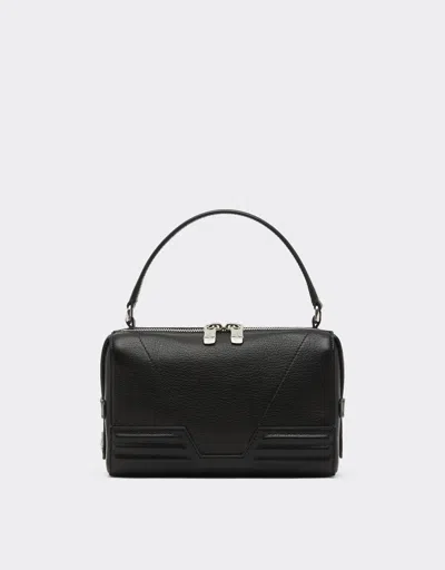 Ferrari Gt Crossbody In Granata Leather In Black