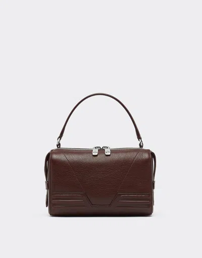 Ferrari Gt Crossbody In Granata Leather In Brown