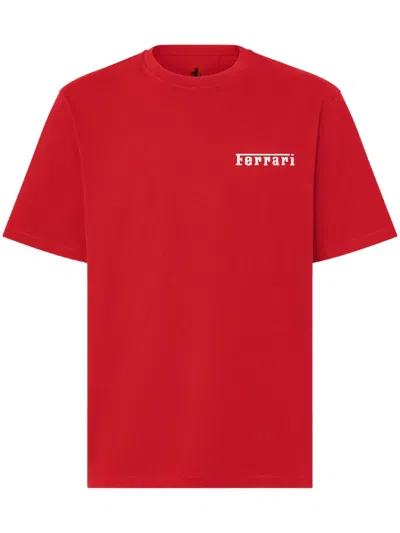 Ferrari Men Red Crew Neck T-shirt