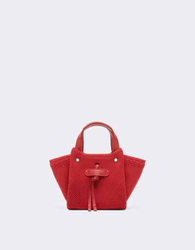 Ferrari Mini Knit And Leather Tote Bag