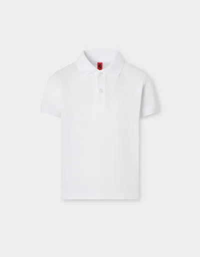 Ferrari Organic Cotton Polo Shirt With  Logo
