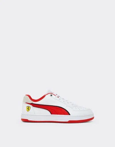 Ferrari Puma Sneaker For  Caven 2.0 Boys And Girls In White