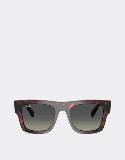 Ferrari Ray-ban For Scuderia  Rb2217m In Havana Red Acetate With Gradient Grey Lenses In Racing Red