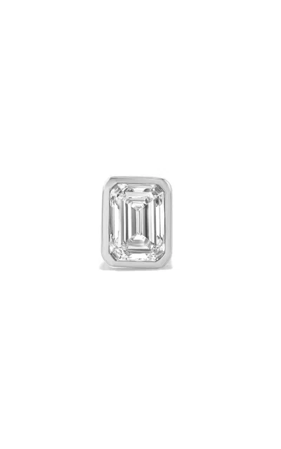 Fiametta 14k White Gold Diamond Single Earring In Silver