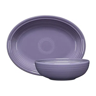 Fiesta Bistro 2-pc. Ceramic Serving Set In Blue