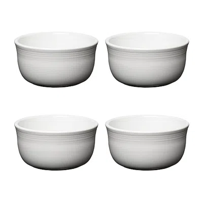 Fiesta Bistro Coupe 4-pc. Luncheon Plate In White