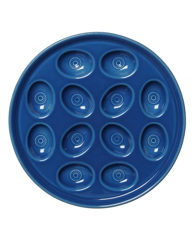 Fiesta Egg Plate In Blue