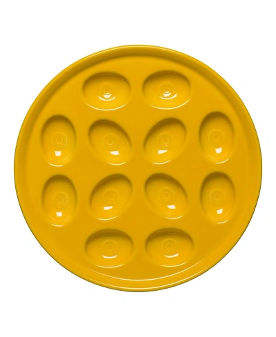 Fiesta Egg Plate In Daffodil