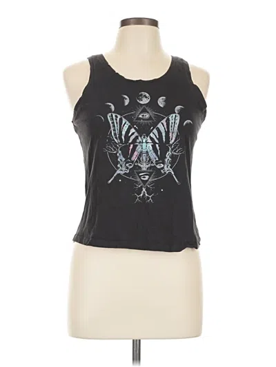 Pre-owned Fifth Sun Tank Top Black Halter Neckline Tops