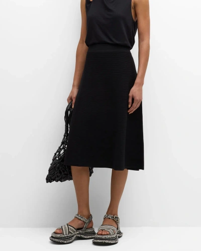 Figue Gertrude A-line Midi Skirt In Black