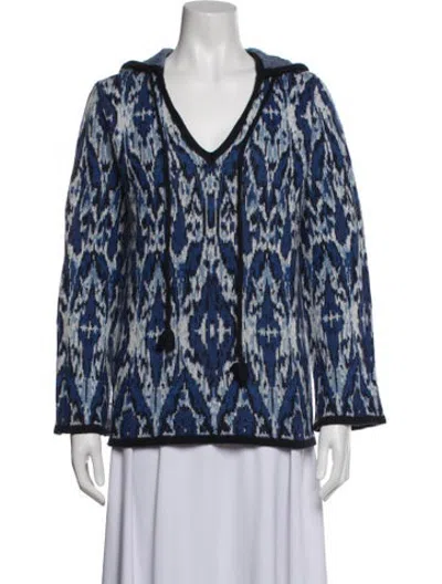 Pre-owned Figue Patterned Jacket In Blue