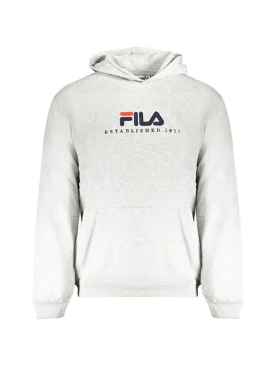 Fila Logo-detail Hoodie In Gray