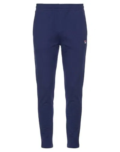 Fila Man Pants Midnight Blue Size Xs Cotton, Elastane In Purple