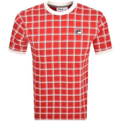 Fila Vintage Freddie T Shirt Red
