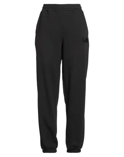 Fila Woman Pants Black Size L Cotton, Polyester