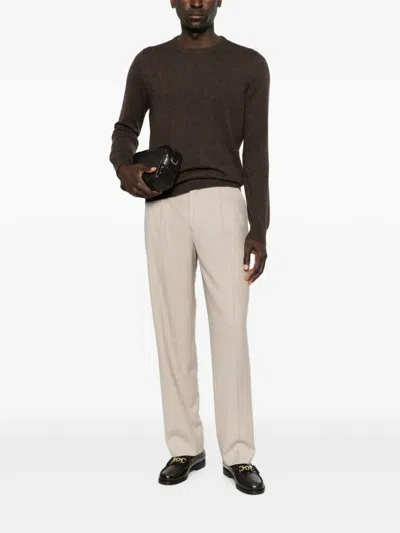 Fileria Crew-neck Long-sleeve Knit In Neutral