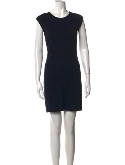 Pre-owned Filippa K Crew Neck Mini Dress In Black