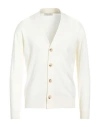 Filippo De Laurentiis Man Cardigan Ivory Size 46 Cotton In White