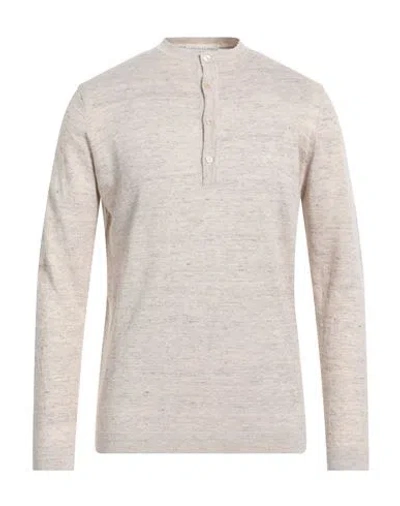 Filippo De Laurentiis Man Sweater Beige Size 40 Linen, Cotton