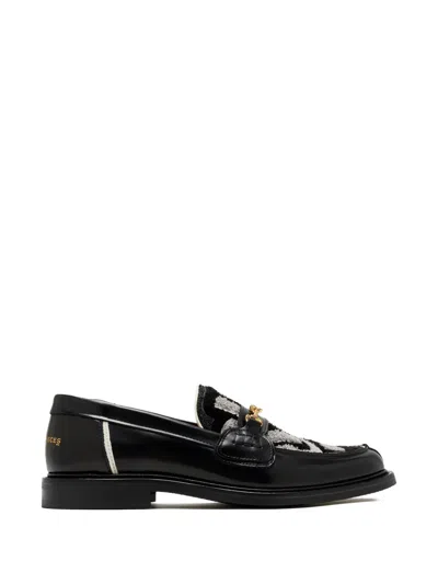 Filling Pieces Gowtu Horsebit Loafers In Black