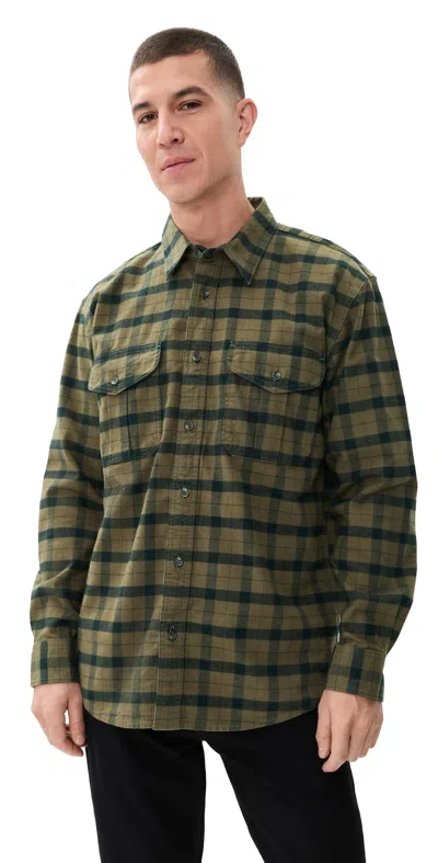 Filson Alaskan Guide Shirt Otter Green/black Plaid
