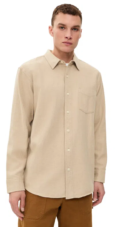 Filson Rustic Flannel Shirt Dark Natural Heather In Neutral