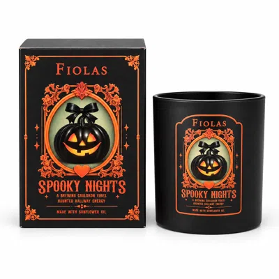 Fiolas Black Halloween Candle - Limited Edition