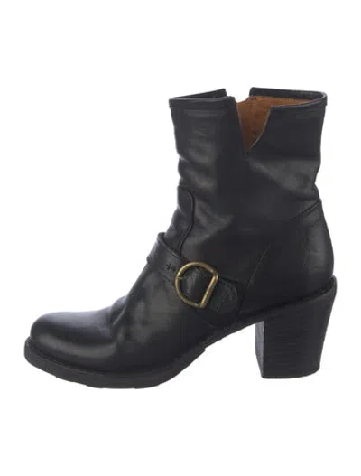 Pre-owned Fiorentini + Baker Leather Moto Boots In Black