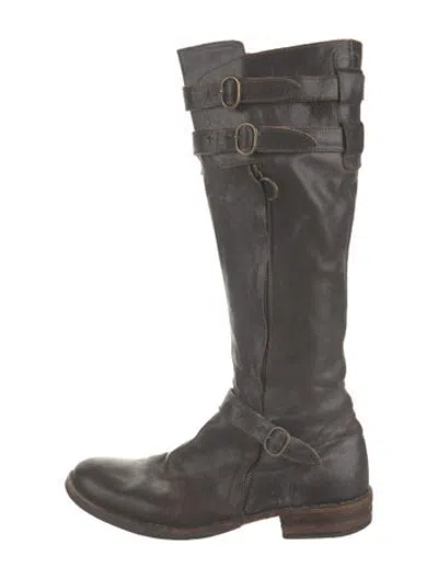 Pre-owned Fiorentini + Baker Leather Riding Boots In Black