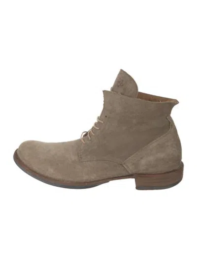 Pre-owned Fiorentini + Baker Suede Lace-up Boots In Neutrals
