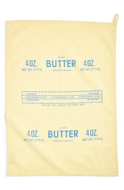 Fishs Eddy Butter Tea Towel In Brown