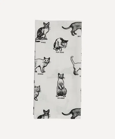 Fishs Eddy Cat Tricks Tea Towel