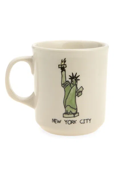 Fishs Eddy Lady Liberty Mug In Neutral