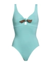 Fisico Woman One-piece Swimsuit Turquoise Size Xs Polyamide, Elastane In Blue