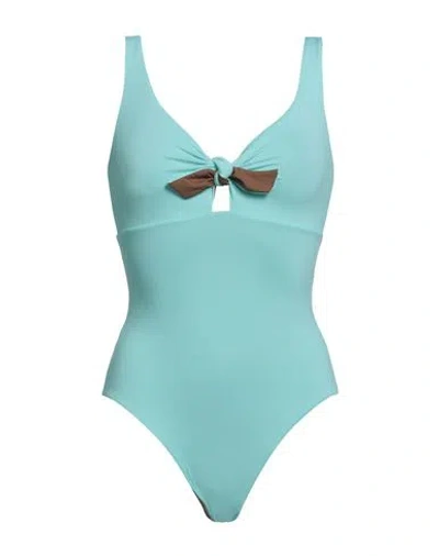 Fisico Woman One-piece Swimsuit Turquoise Size Xs Polyamide, Elastane In Blue