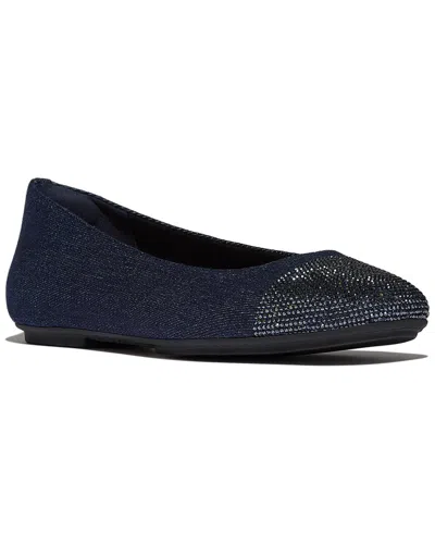 Fitflop Delicato Denim Ballet Flat In Black