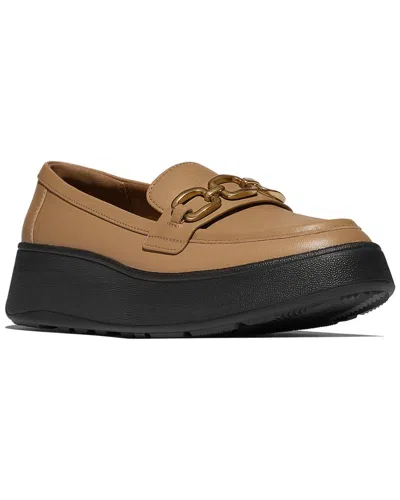 Fitflop F-mode Leather Loafer In Brown