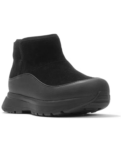Fitflop Neo-d-hyker Leather & Suede-trim Bootie In Black