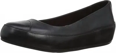 Fitflop Women's Due Leather Flats In All Black