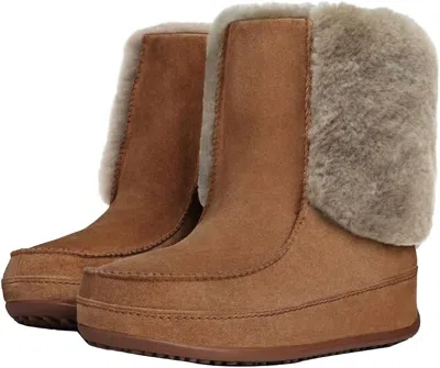 Fitflop Women's Supercuff Mukluk Boot In Chestnut In Brown