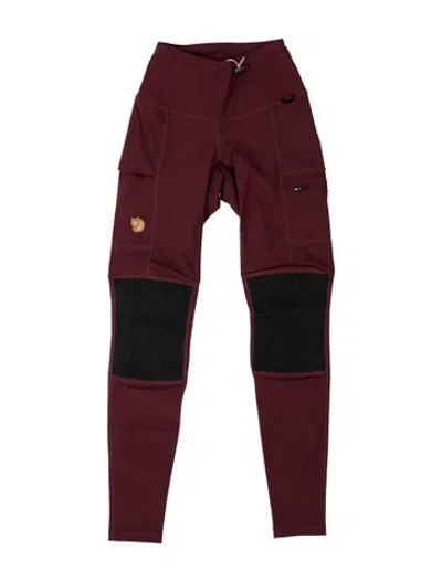 Pre-owned Fjall Raven Skinny Leg Pants W/ Tags In Burgundy